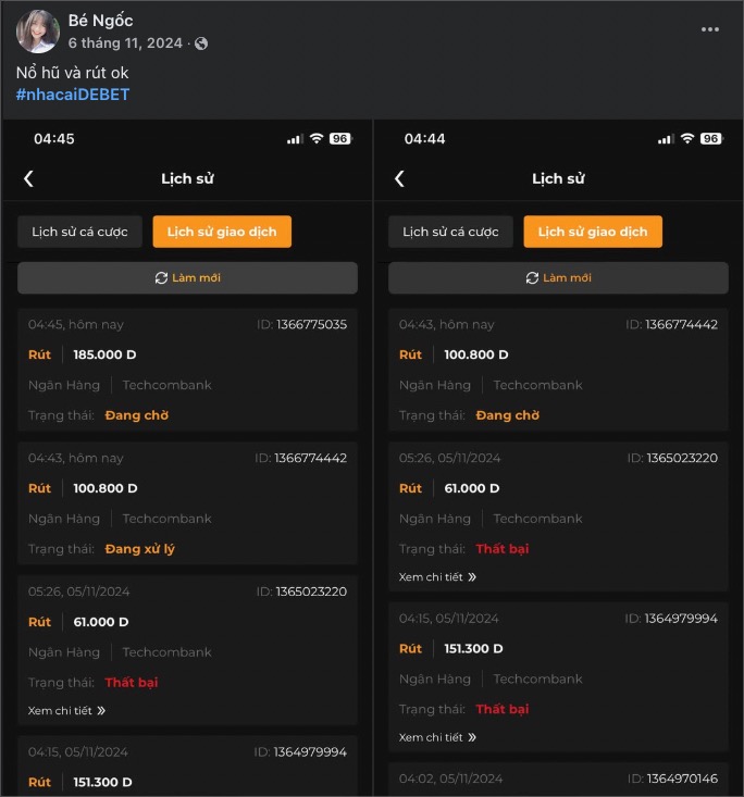 danh gia nha cai debet